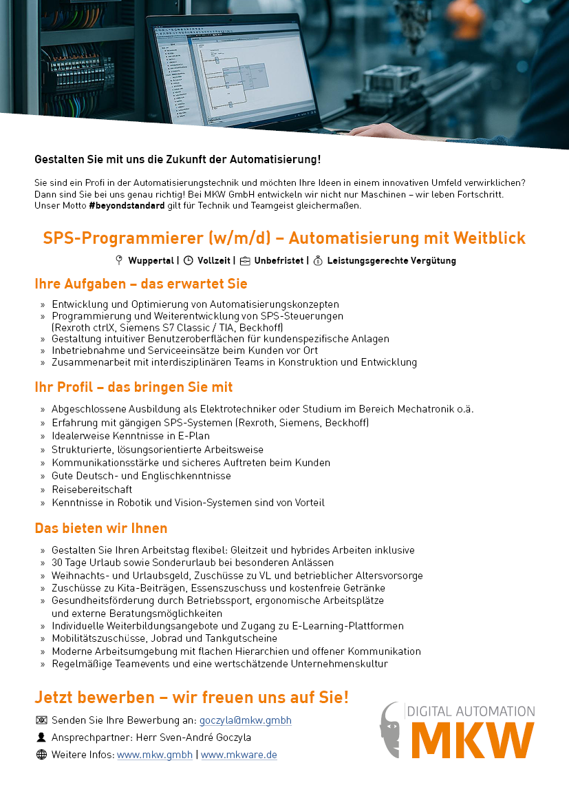 SPS- Programmierer (w/m/d)
