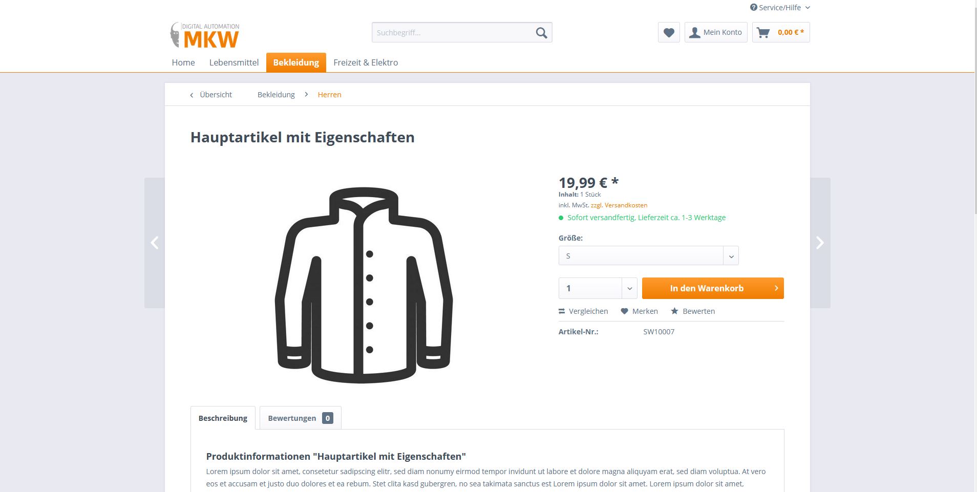 Web-Shops made by MKW